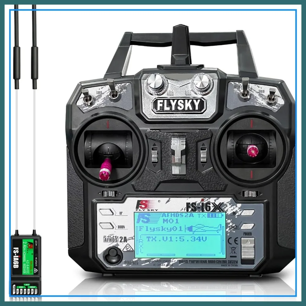 2.4GHz RC Transmitter FS-i6X 10CH with iA6B Receiver for Drone Airplane Helicopter Car Boat
2.4GHz RC Transmitter FS-i6X 10CH with iA6B Receiver for Drone Airplane Helicopter Car Boat