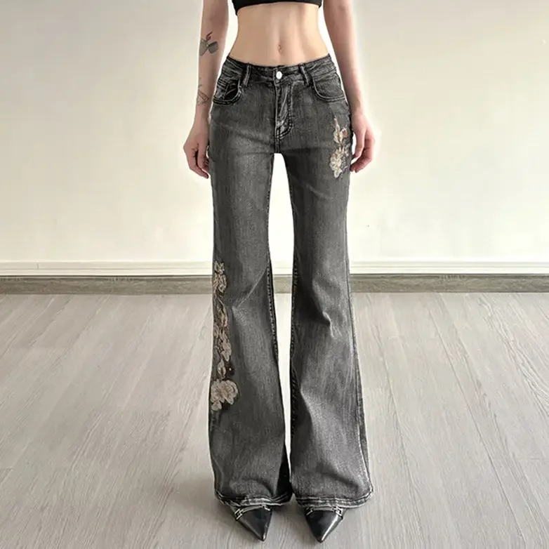 American Vintage Beaded Embroidered Micro Jeans Fashion Trend Slim Flare Jeans Street Y2k Hot Girl Slim Pants Vintage Clothes
American Vintage Beaded Embroidered Micro Jeans Fashion Trend Slim Flare Jeans Street Y2k Hot Girl Slim Pants Vintage Clothes