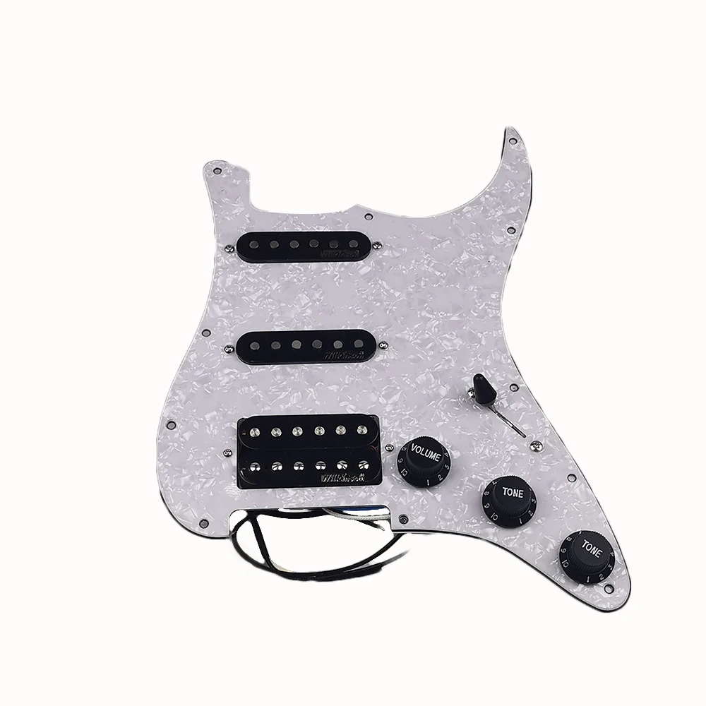 Wilkinson Black SSH 7-Way Type Fully Loaded Guitar Pickup Prewired Pickguard Pickup Single Coil Humbucker Pickup
Wilkinson Black SSH 7-Way Type Fully Loaded Guitar Pickup Prewired Pickguard Pickup Single Coil Humbucker Pickup