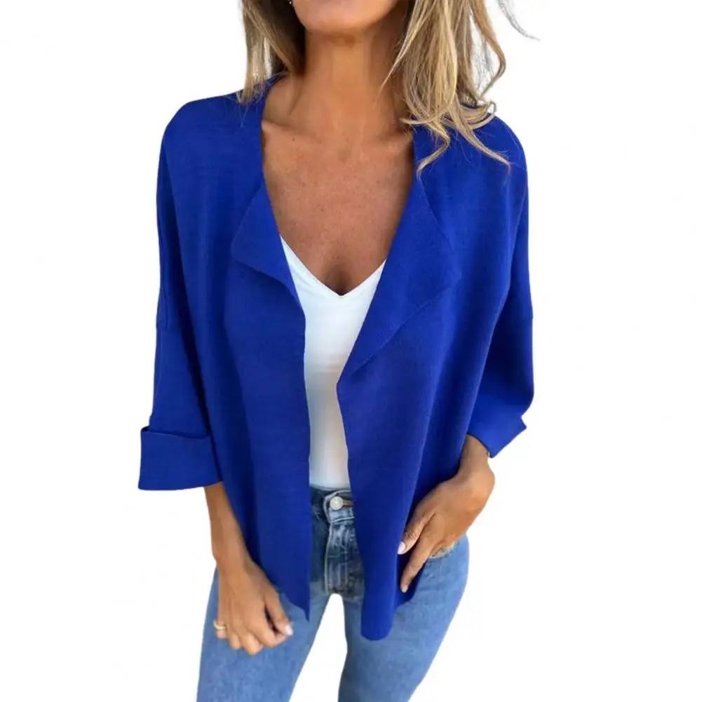 Women Long-sleeve Jacket Women Coat Elegant Lapel Long Sleeve Women's Jacket Imitation Suede Open Front for Spring
Women Long-sleeve Jacket Women Coat Elegant Lapel Long Sleeve Women's Jacket Imitation Suede Open Front for Spring