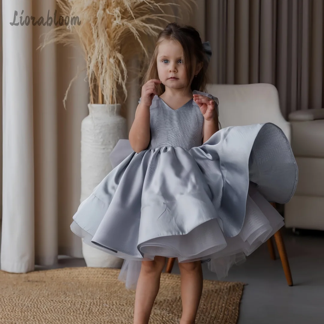 Customized Flower Girl Dress Formal Evening Gown Multi-layered Tulle Gown Grey Poufy Skirt Wedding Party Attire свадебное платье
Customized Flower Girl Dress Formal Evening Gown Multi-layered Tulle Gown Grey Poufy Skirt Wedding Party Attire свадебное платье