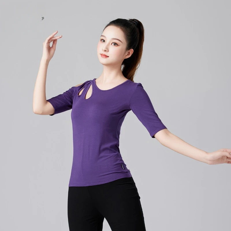 Latin Dance Top Women's Summer National Standard Dance Costume Modal Dancing Dress Exercise Clothing Waltz Modern Dance Tops
Latin Dance Top Women's Summer National Standard Dance Costume Modal Dancing Dress Exercise Clothing Waltz Modern Dance Tops