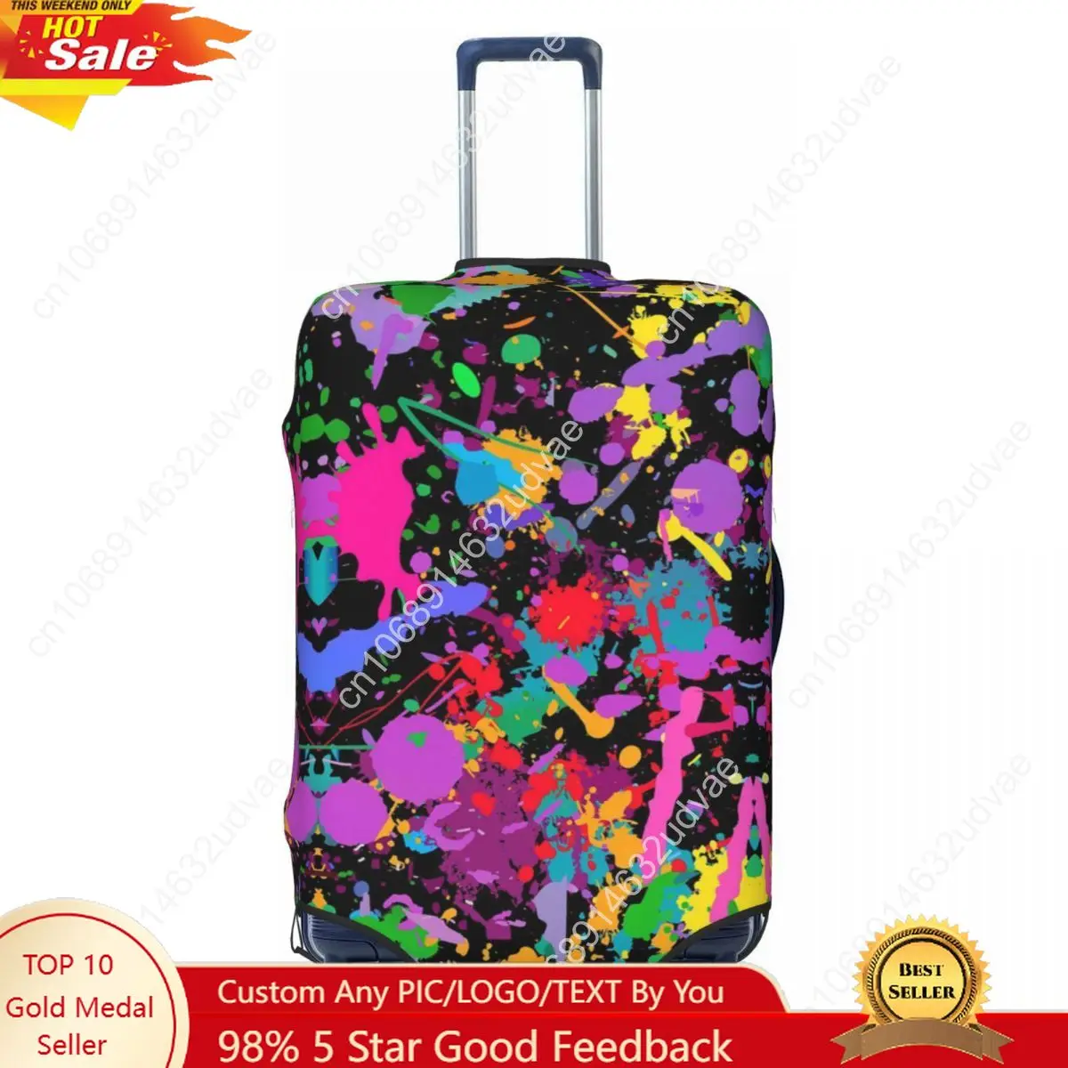 Custom Colorful Abstract Graffiti Camouflage Pop Art Suitcase Cover Dust Proof Travel Luggage Covers for 18-32 inch
Custom Colorful Abstract Graffiti Camouflage Pop Art Suitcase Cover Dust Proof Travel Luggage Covers for 18-32 inch