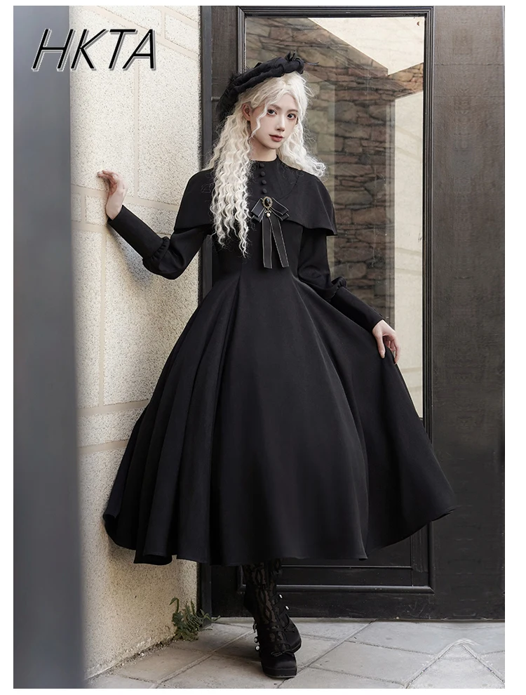 Lolita Crew Neck Shirt Sleeve Maxi Dresses Women Gothic Elegant Waist Pleated Ball Gown Dress Spring Vintage Black Lo Dress Girl
Lolita Crew Neck Shirt Sleeve Maxi Dresses Women Gothic Elegant Waist Pleated Ball Gown Dress Spring Vintage Black Lo Dress Girl