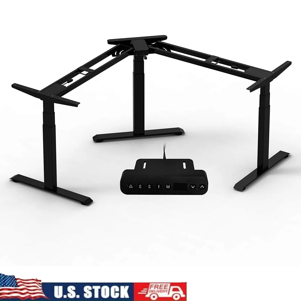 Electric Adjustable L Shaped Desk Frame 3 Tier Motorized Height Width Customizable Corner Workstation Stand Up Home Office
Electric Adjustable L Shaped Desk Frame 3 Tier Motorized Height Width Customizable Corner Workstation Stand Up Home Office