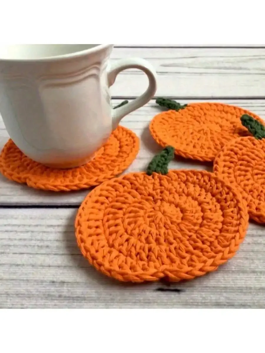 Handmade Crochet Pumpkin Coaster, Fall Thanksgiving Decor, Cute Knitted Cup Mat for Drinks
Handmade Crochet Pumpkin Coaster, Fall Thanksgiving Decor, Cute Knitted Cup Mat for Drinks