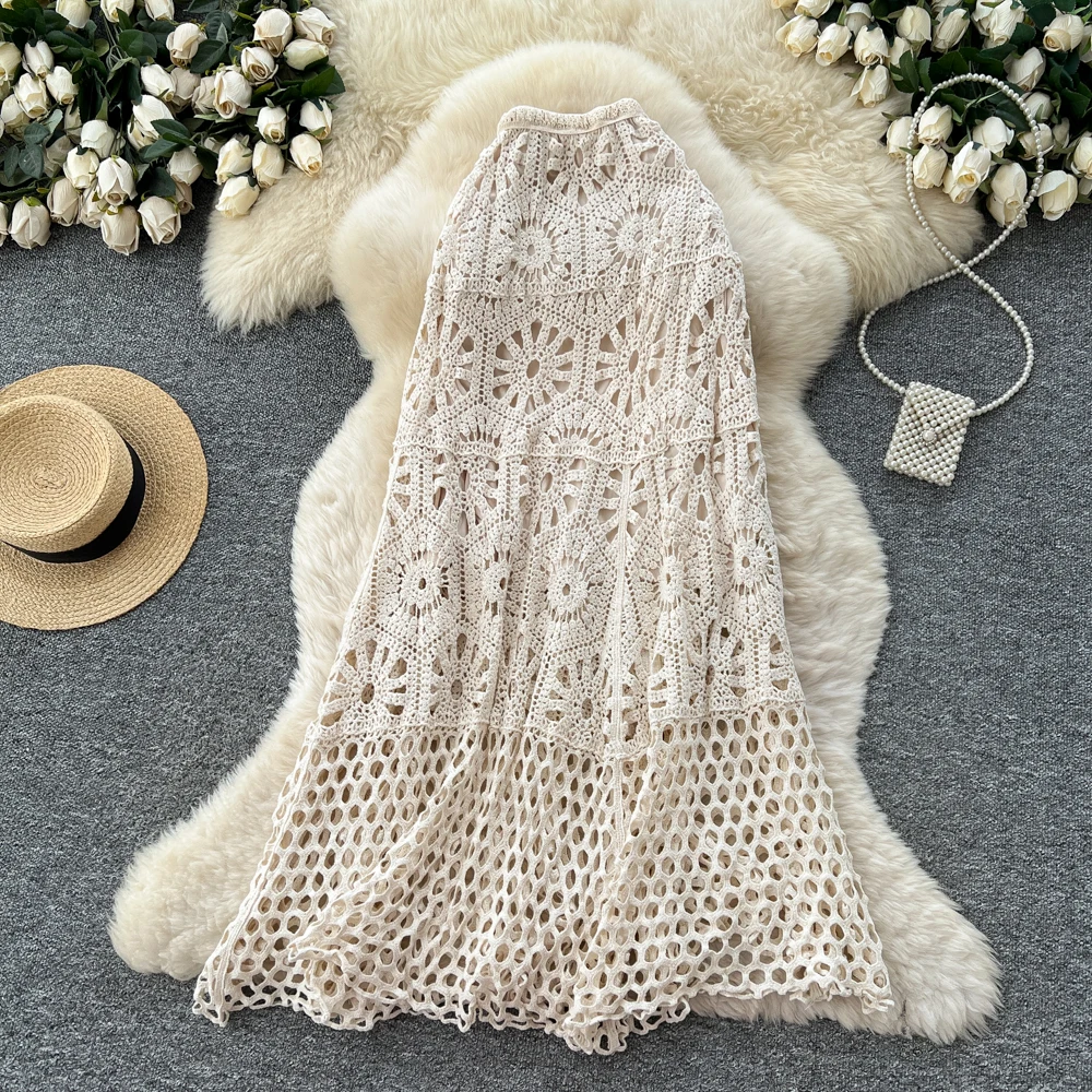 Женская сексуальная вязаная юбка с вырезами, вечерние модные винтажные юбки, готическая осенняя милая одежда, длинное платье
Женская сексуальная вязаная юбка с вырезами, вечерние модные винтажные юбки, готическая осенняя милая одежда, длинное платье