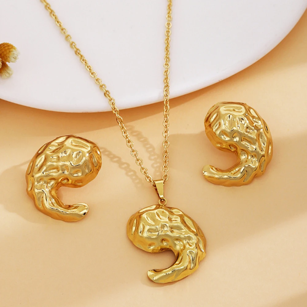 Trendy Luxury Gold Color Jewelry Set African Earrings Jewelry Dubai Fashion Clip Earrings Necklace 2PCS Set Wedding Party Gift
Trendy Luxury Gold Color Jewelry Set African Earrings Jewelry Dubai Fashion Clip Earrings Necklace 2PCS Set Wedding Party Gift