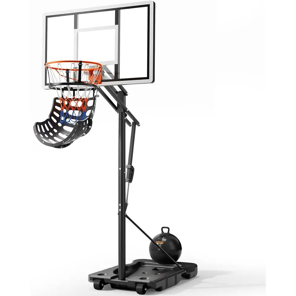 Outdoor 44 Adjustable Basketball Hoop with 180° Rebounder, Premium PC Backboard, Portable for All Ages
Outdoor 44 Adjustable Basketball Hoop with 180° Rebounder, Premium PC Backboard, Portable for All Ages
