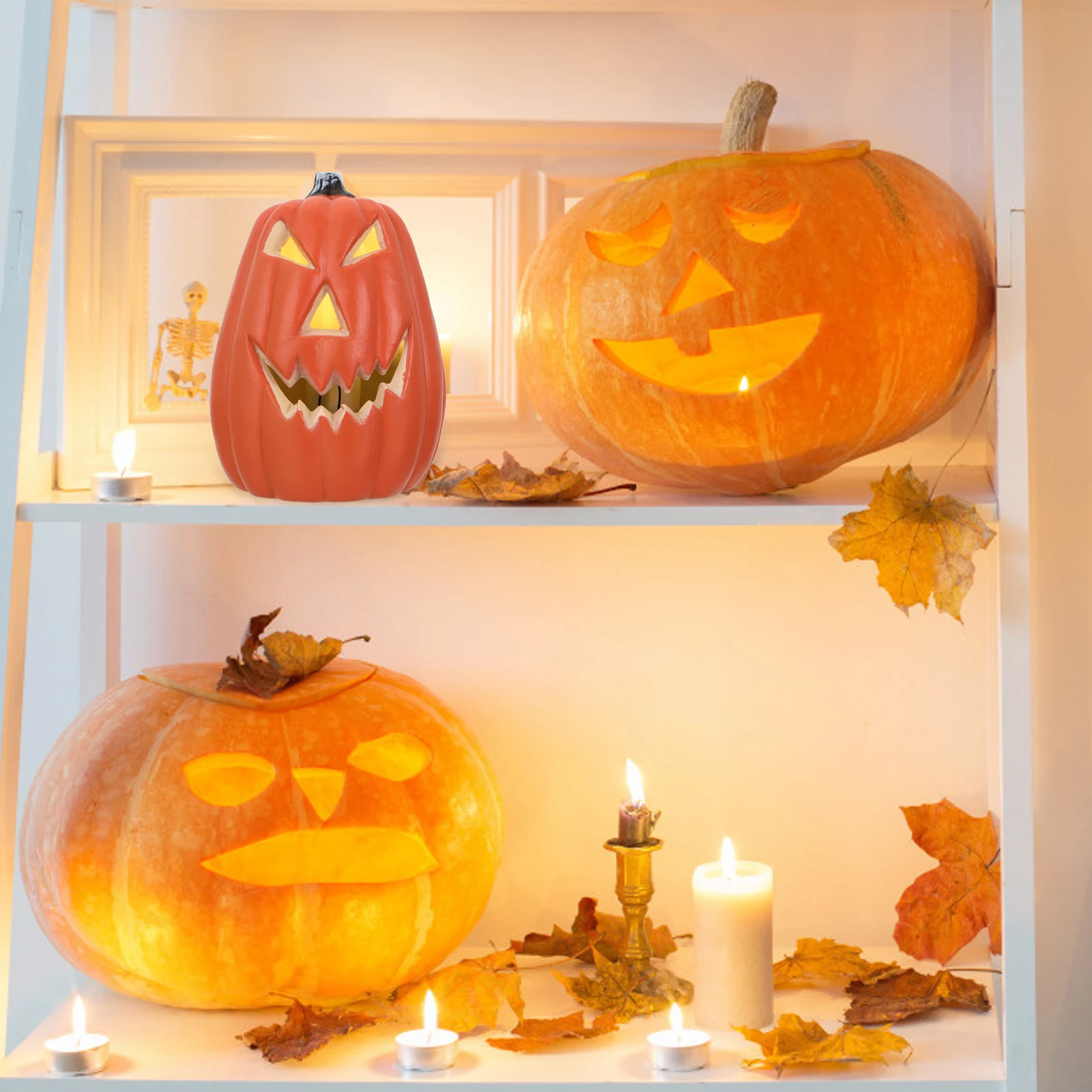Halloween Pumpkin Light Reusable Decorative Lanterns Orange Party Home Kitchen Living Room Supplies Ornament 
Halloween Pumpkin Light Reusable Decorative Lanterns Orange Party Home Kitchen Living Room Supplies Ornament
