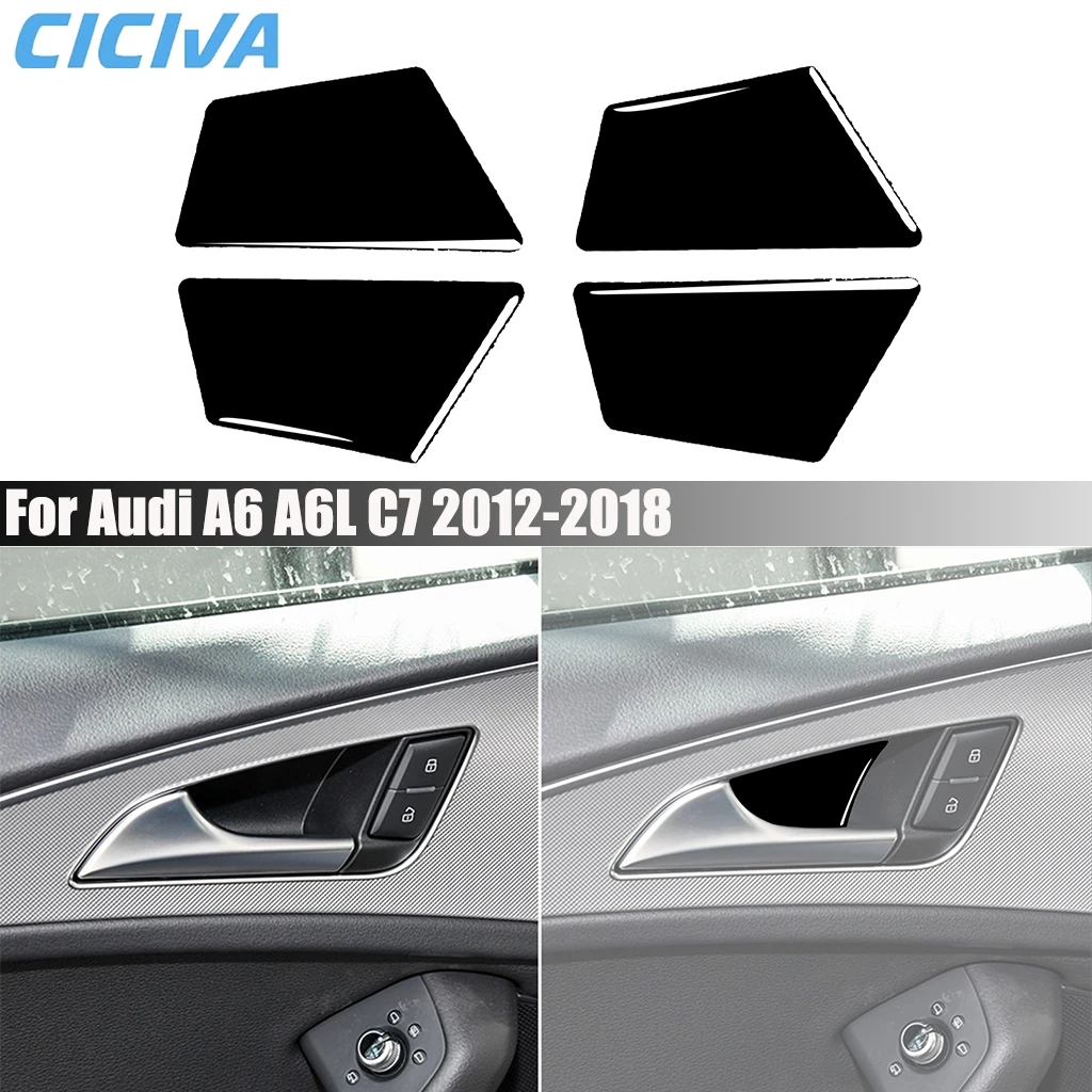 Piano Black Car Accessories Door Handle Bowl Panel Modified Interior Trim Cover Soft Sticker For Audi A6 A6L S6 C7 2012-2018
Piano Black Car Accessories Door Handle Bowl Panel Modified Interior Trim Cover Soft Sticker For Audi A6 A6L S6 C7 2012-2018