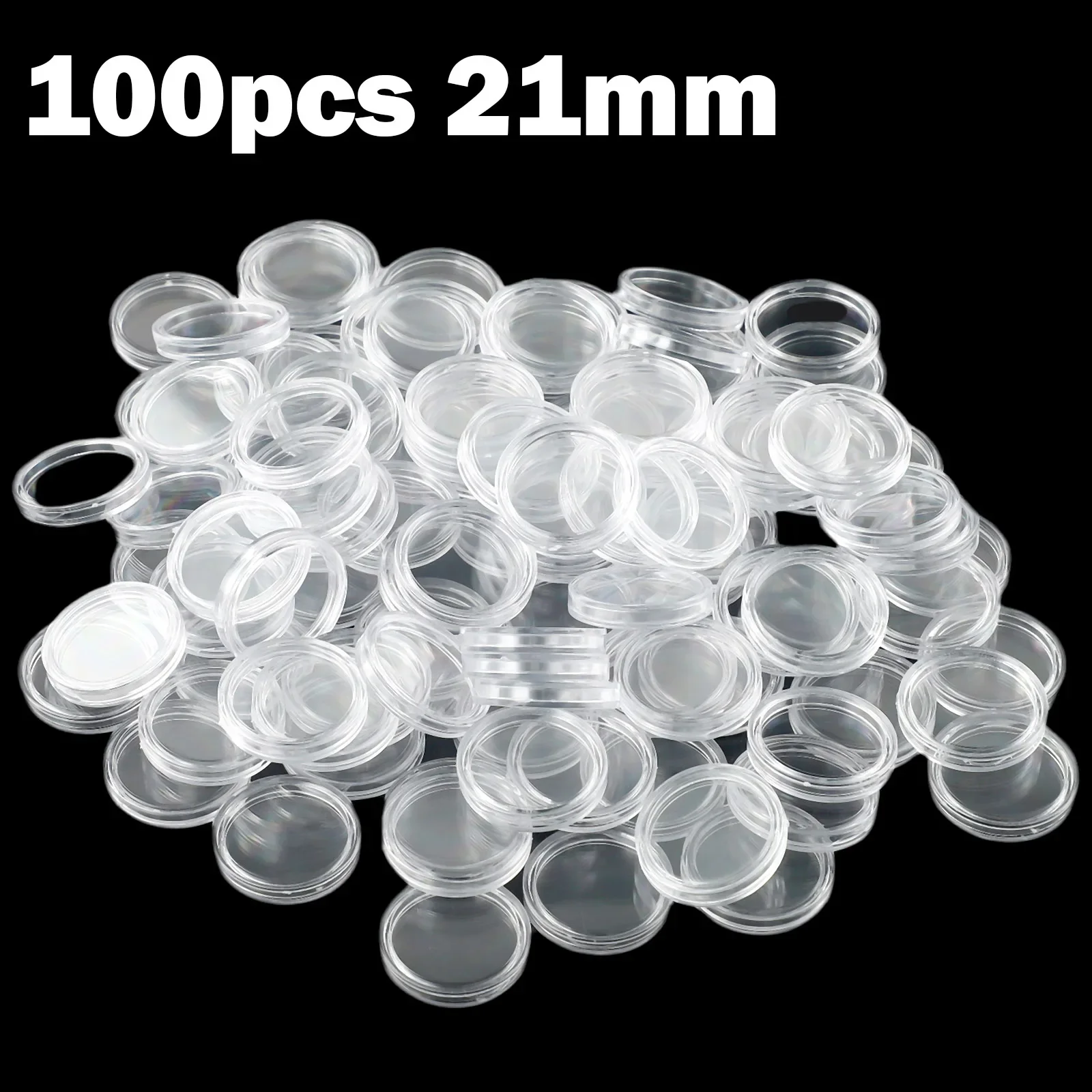 100Pcs 21mm Coinning Capsules Storage Box Clear Plastic Coinning Cases Holders Protector Coinning Capsules Storage
100Pcs 21mm Coinning Capsules Storage Box Clear Plastic Coinning Cases Holders Protector Coinning Capsules Storage