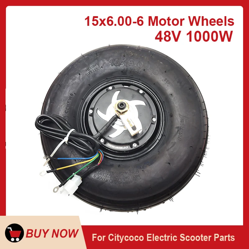 15x6.00-6 Front Wheel 48V 1000W Original Hub Motor for Small Citycoco Electric Scooter Thickened Tubeless Tire Accessory
15x6.00-6 Front Wheel 48V 1000W Original Hub Motor for Small Citycoco Electric Scooter Thickened Tubeless Tire Accessory