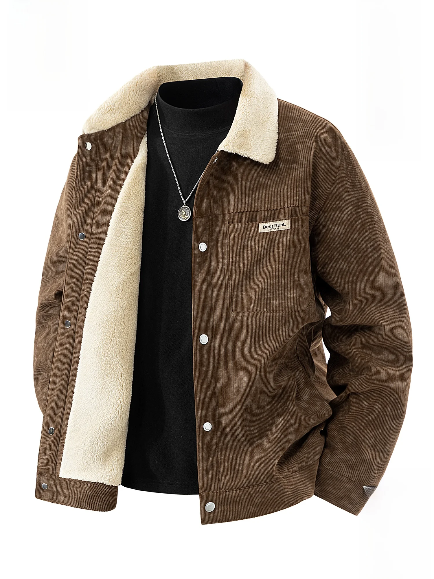 PaulFrank Men's Loose Fit Lamb Velvet Jaet Thiened Winter Casual Coat Warm Stand Version Polyester Fiber Long Sve
PaulFrank Men's Loose Fit Lamb Velvet Jaet Thiened Winter Casual Coat Warm Stand Version Polyester Fiber Long Sve