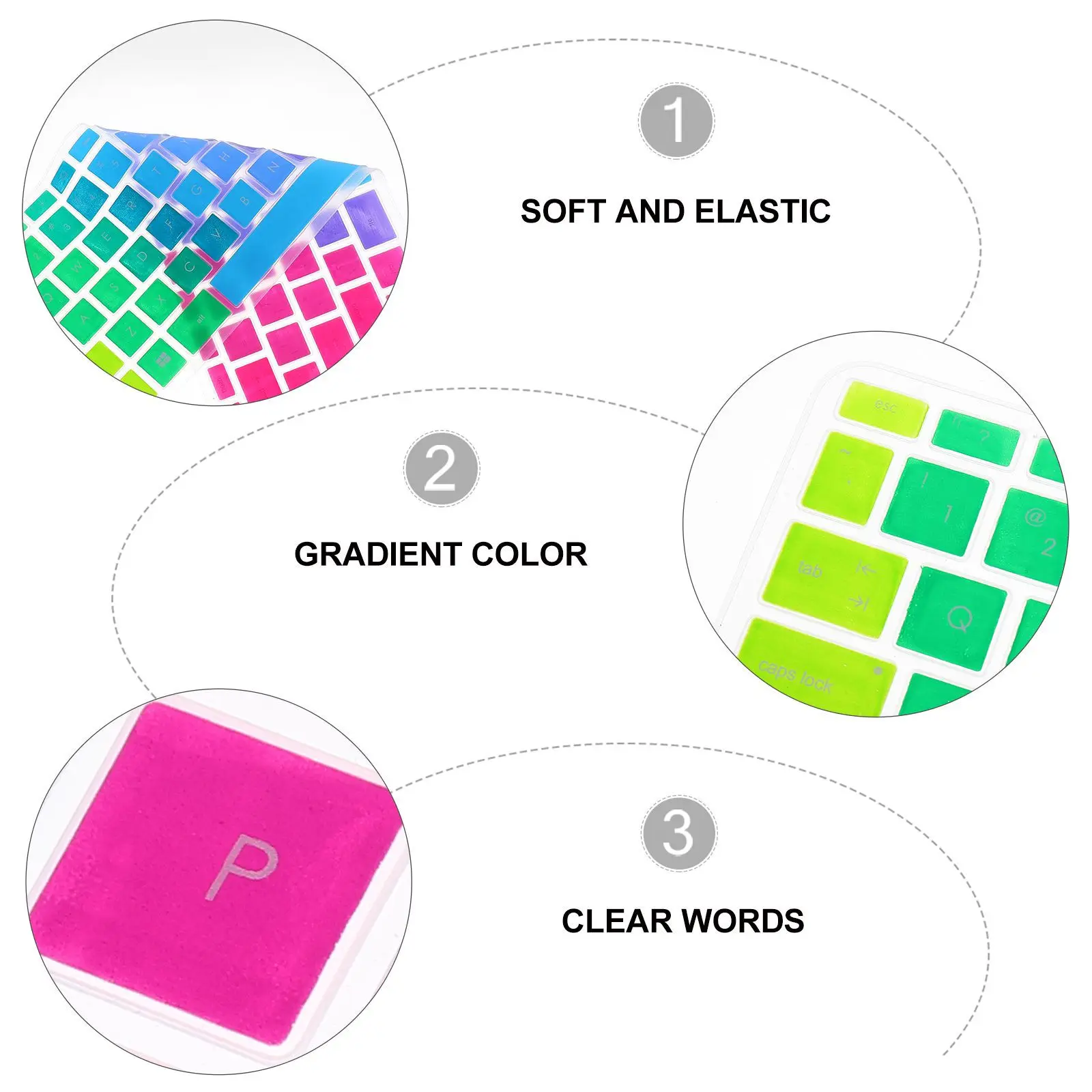 Colorful Silicone Keyboard Skin for 14-Bf Waterproof Dustproof Laptop Keyboard Cover Protector Scratch Resistant Flexible
Colorful Silicone Keyboard Skin for 14-Bf Waterproof Dustproof Laptop Keyboard Cover Protector Scratch Resistant Flexible