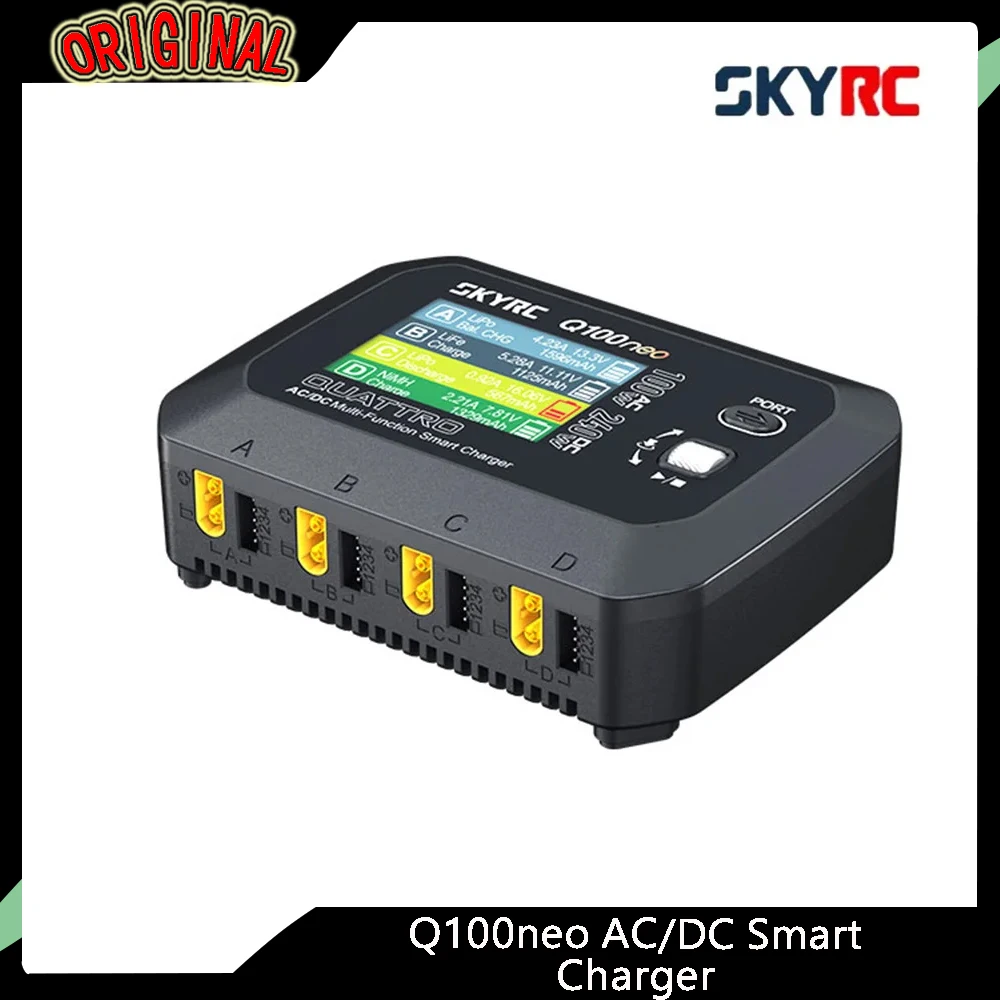 SkyRC Q100neo 4-Channel Charger - 600mA Balance Current, 0.02V Precision for RC Drone & Drone Soccer
SkyRC Q100neo 4-Channel Charger - 600mA Balance Current, 0.02V Precision for RC Drone & Drone Soccer