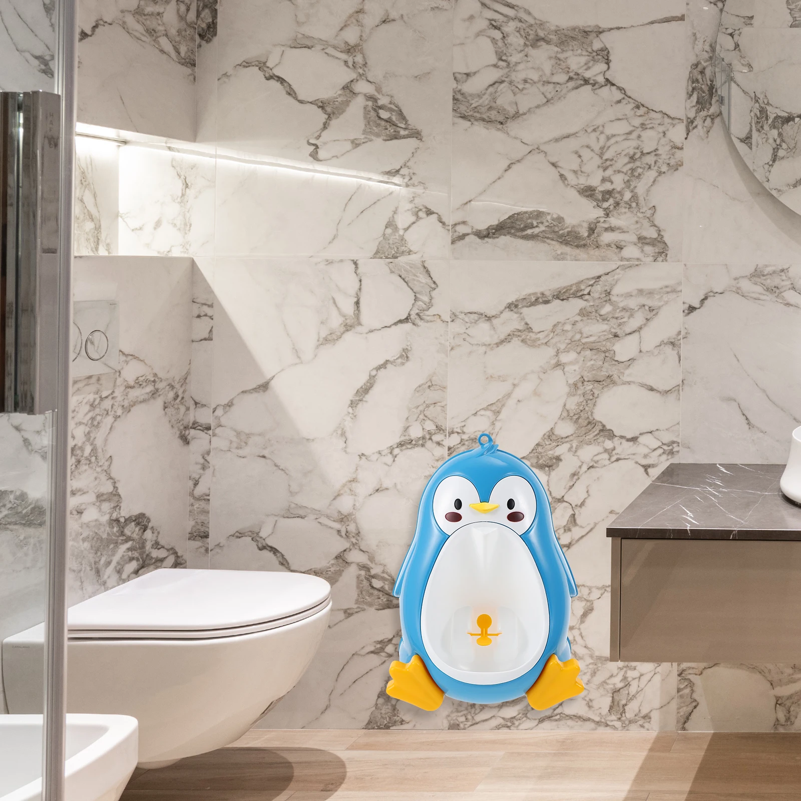 Children's Urinal Boy Training Penguin Shape Potty Baby Boy Toilet Wall Mountable Fun Easy Clean Durable PP
Children's Urinal Boy Training Penguin Shape Potty Baby Boy Toilet Wall Mountable Fun Easy Clean Durable PP