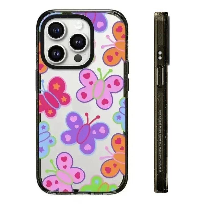 2.0 Acrylic Black Border Colorful Butterfly Pattern iPhone 11 12 13 14 15 Pro Max Protective Case
2.0 Acrylic Black Border Colorful Butterfly Pattern iPhone 11 12 13 14 15 Pro Max Protective Case