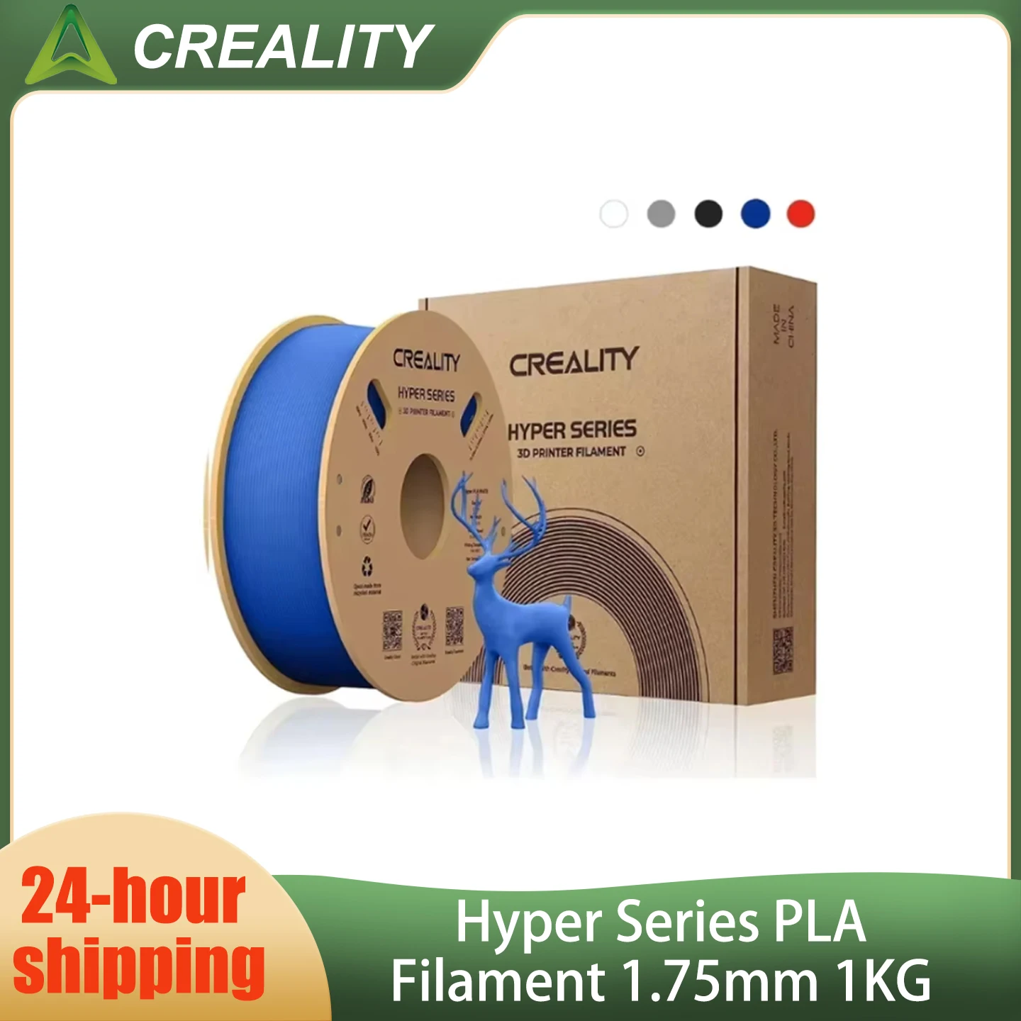 Филамент Creality Hyper Series PLA для 3D-принтеров, 1 кг, высокая точность, быстрое охлаждение, улучшенная текучесть, нетоксичность, влагостойкость
Филамент Creality Hyper Series PLA для 3D-принтеров, 1 кг, высокая точность, быстрое охлаждение, улучшенная текучесть, нетоксичность, влагостойкость
