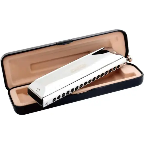East top 16 Holes 64 Tonse Chromatic Harmonica Key of C Chromatic Mouth Organ Harmonica for Adults Professionals and Students S