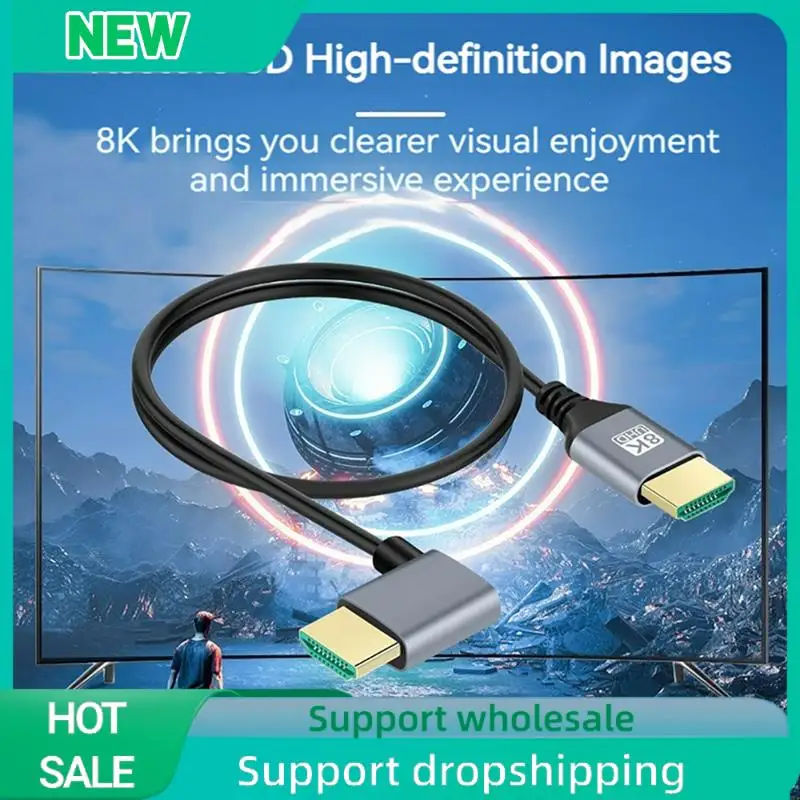 Solid HDTV 2.1 8K Elbow Multi-Function -Compatible Interface HD Portable Line Display Computer Set-Top Box TV Cable
Solid HDTV 2.1 8K Elbow Multi-Function -Compatible Interface HD Portable Line Display Computer Set-Top Box TV Cable