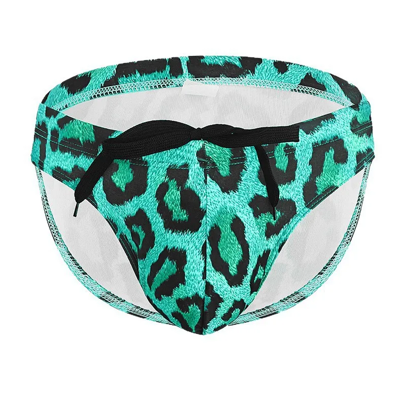Men's Leopard Print Swim Briefs Low Waist Quick Dry Sexy Beach Trunks, Drawstring Triangle Swimwear hot spring pool bathing suit
Men's Leopard Print Swim Briefs Low Waist Quick Dry Sexy Beach Trunks, Drawstring Triangle Swimwear hot spring pool bathing suit
