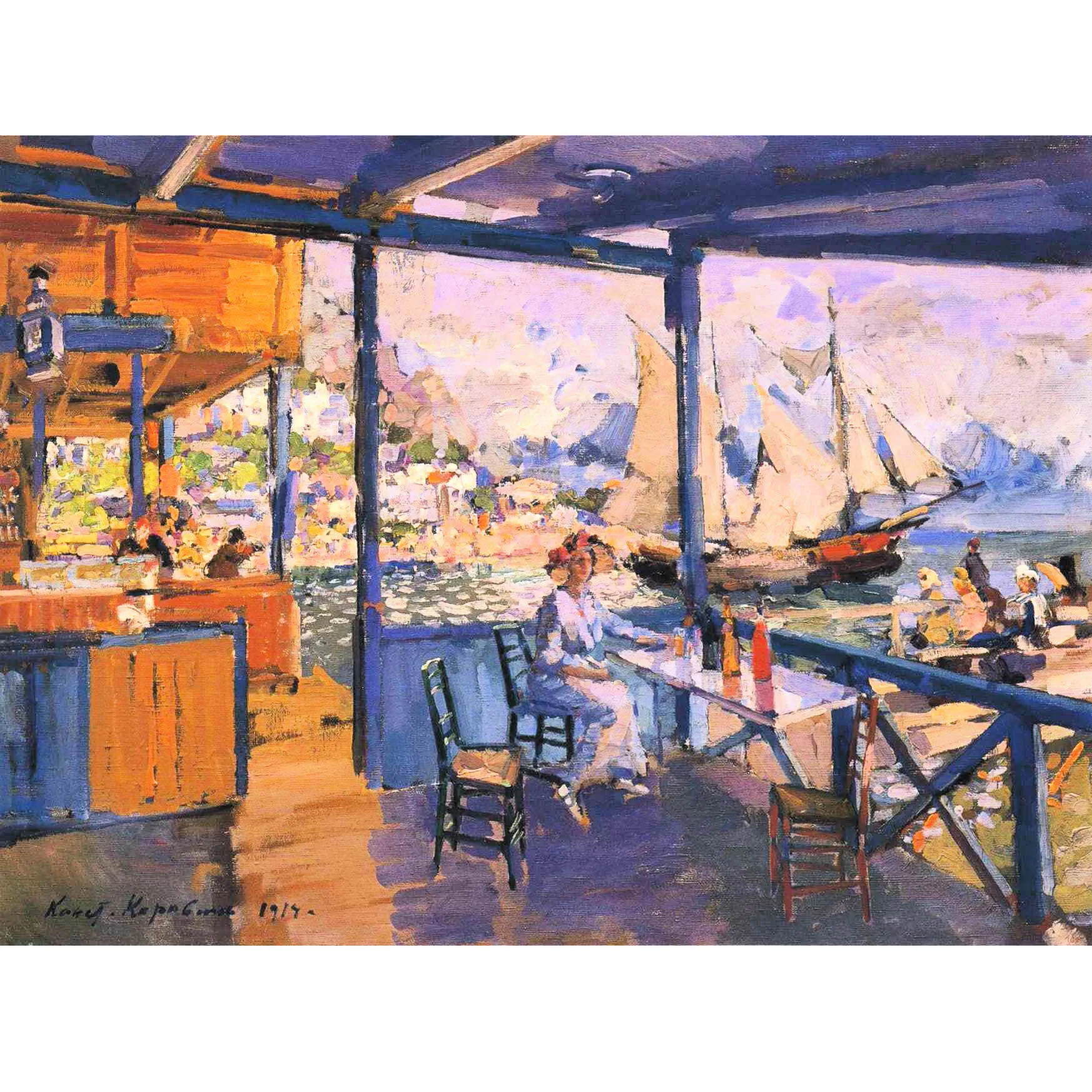 Konstantin Korovin artworks,Hand painted art painting on canvas,Pier in Gurzuf,Famous oil painting reproduction,Home decorati
Konstantin Korovin artworks,Hand painted art painting on canvas,Pier in Gurzuf,Famous oil painting reproduction,Home decorati