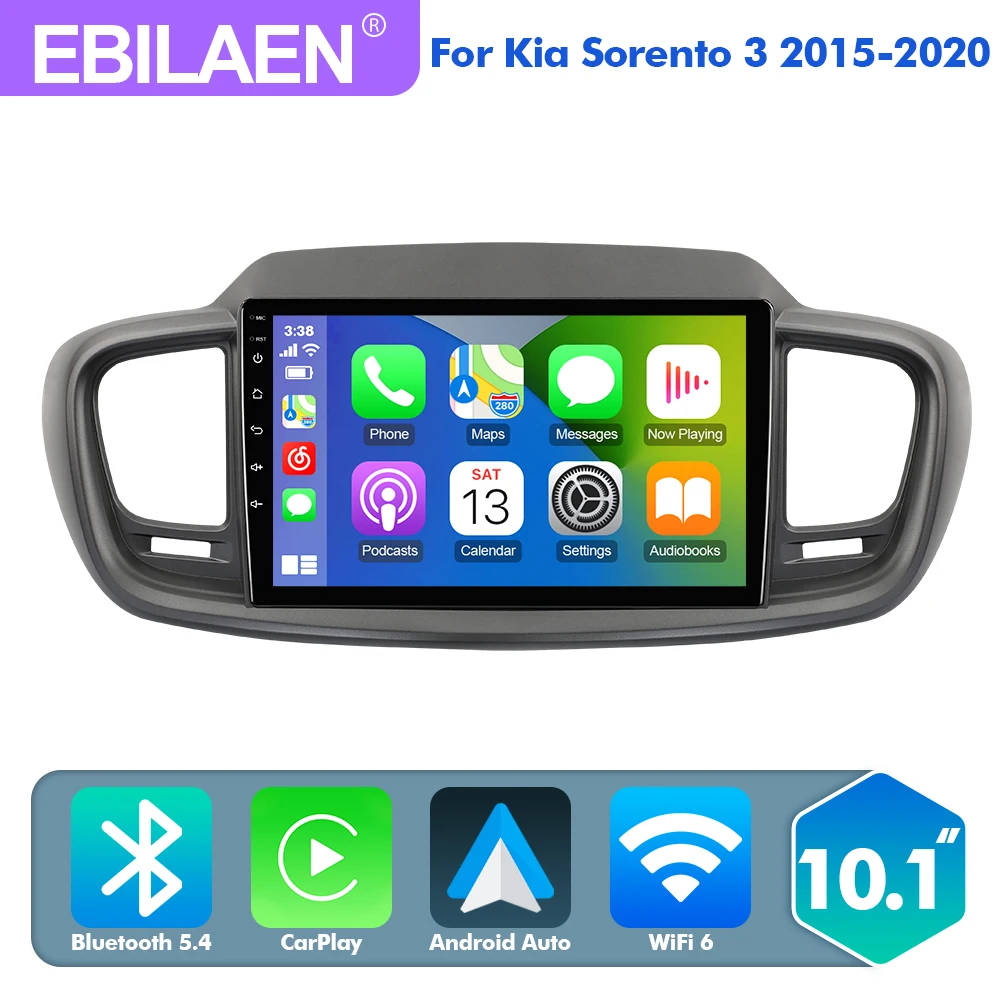 EBILAEN Android 13 Car Radio For Kia Sorento 3 2015-2020 Multimedia MP3 Player GPS RDS Navigation Carplay Autoradio 4G FM
EBILAEN Android 13 Car Radio For Kia Sorento 3 2015-2020 Multimedia MP3 Player GPS RDS Navigation Carplay Autoradio 4G FM