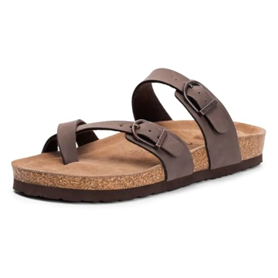 FITORY Women's Slide Sandals with Soft Cork Footbed, Comfort Arch Support Flat Sandals for Summer Size
FITORY Women's Slide Sandals with Soft Cork Footbed, Comfort Arch Support Flat Sandals for Summer Size