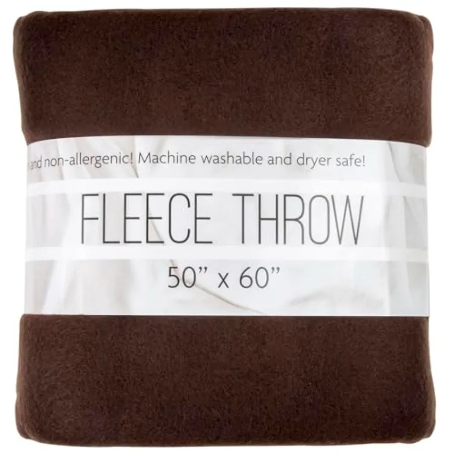 50x60 Throw Blankets, Ultra Soft Hypoallergenic Fleece Fall Throw Blanket for Livingroom, Couch, Chair, Bed, Brown
50x60 Throw Blankets, Ultra Soft Hypoallergenic Fleece Fall Throw Blanket for Livingroom, Couch, Chair, Bed, Brown