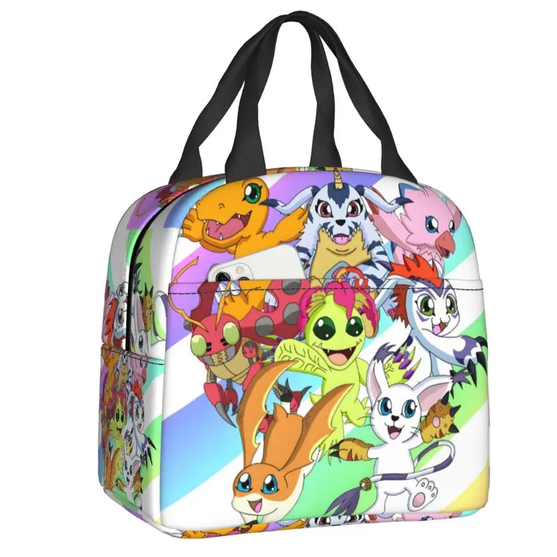 Custom Digimones Adventure Anime Insulated Lunch Bags for Work School Leakproof Cooler Thermal Bento Box Women Kids
Custom Digimones Adventure Anime Insulated Lunch Bags for Work School Leakproof Cooler Thermal Bento Box Women Kids