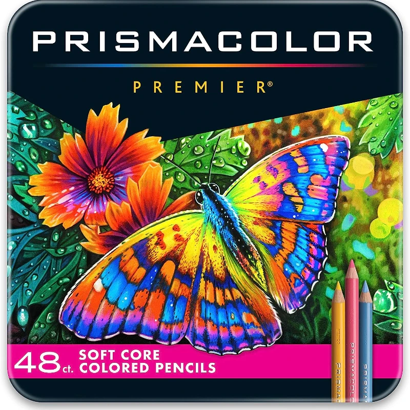 Цветные карандаши Prismacolor Premier, мягкая основа, 12, 48, 72 шт., набор профессиональных карандашей для рисования
Цветные карандаши Prismacolor Premier, мягкая основа, 12, 48, 72 шт., набор профессиональных карандашей для рисования