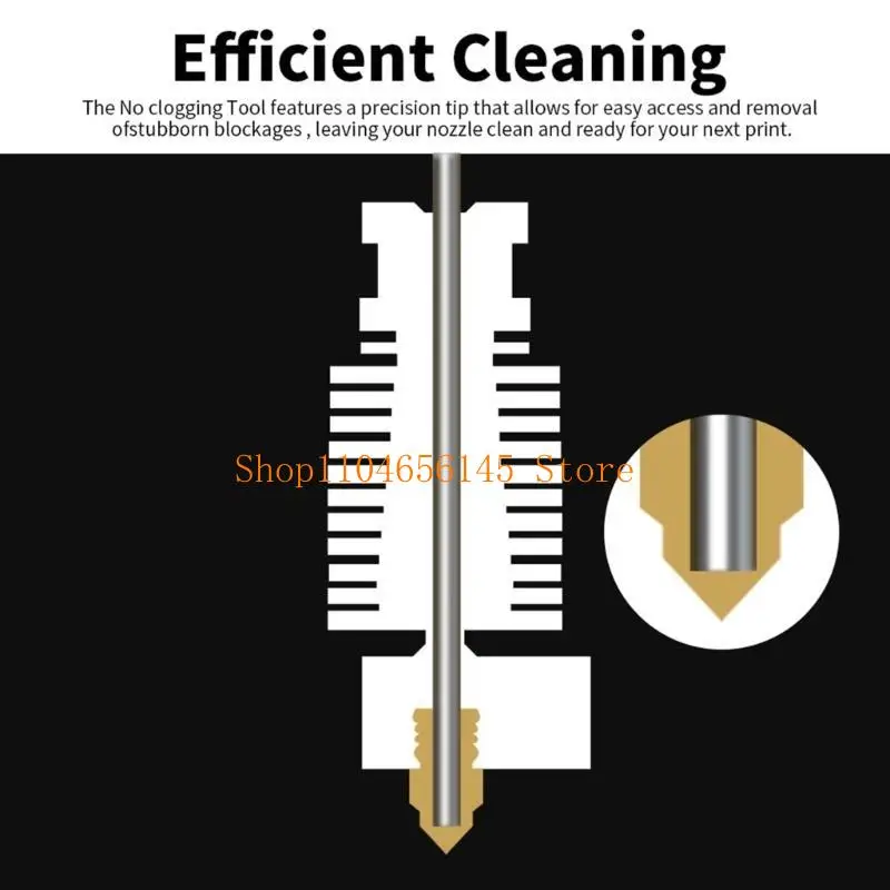 652F 3D Printer Nozzle Cleaning Set Printing Hotend No Clogging Cleaner Easy to Use
652F 3D Printer Nozzle Cleaning Set Printing Hotend No Clogging Cleaner Easy to Use