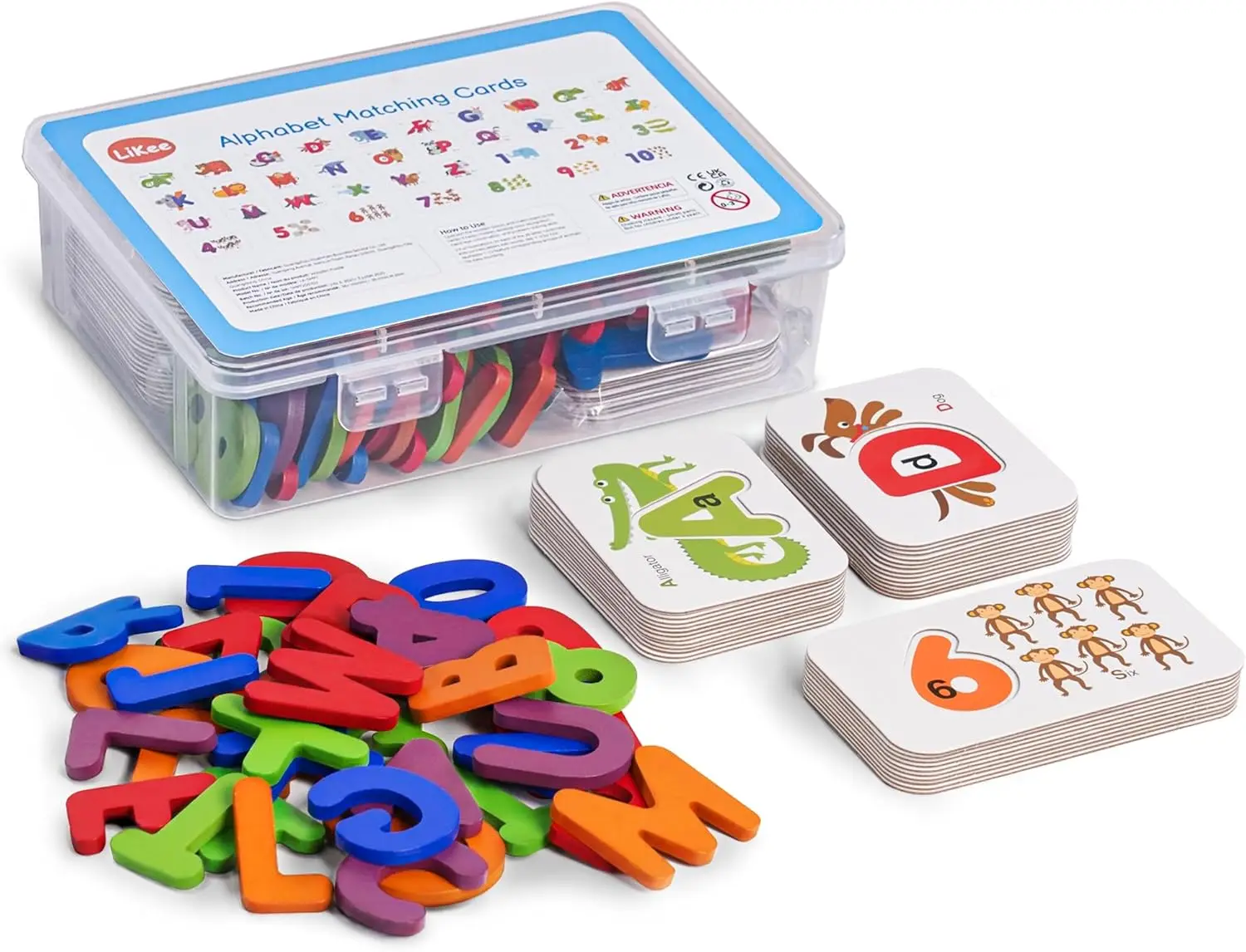 Alphabet Flash Cards Wooden Letter Puzzle ABC Sight Words Matching Games Counting Board Preschool Educational Montessori Toys for Toddlers Boys Girls 3+ Years (36 Cards & 37 Wood Pieces)
Alphabet Flash Cards Wooden Letter Puzzle ABC Sight Words Matching Games Counting Board Preschool Educational Montessori Toys for Toddlers Boys Girls 3+ Years (36 Cards & 37 Wood Pieces)