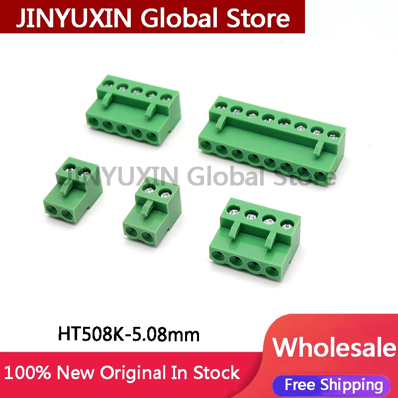 10PCS HT508K-5.08mm 2P 3P 4P 5P 6P 7P 8P 9P 10P 11P 12P HT508K plug-in terminal block spacing 5.08MM plug only IC In Stock
10PCS HT508K-5.08mm 2P 3P 4P 5P 6P 7P 8P 9P 10P 11P 12P HT508K plug-in terminal block spacing 5.08MM plug only IC In Stock