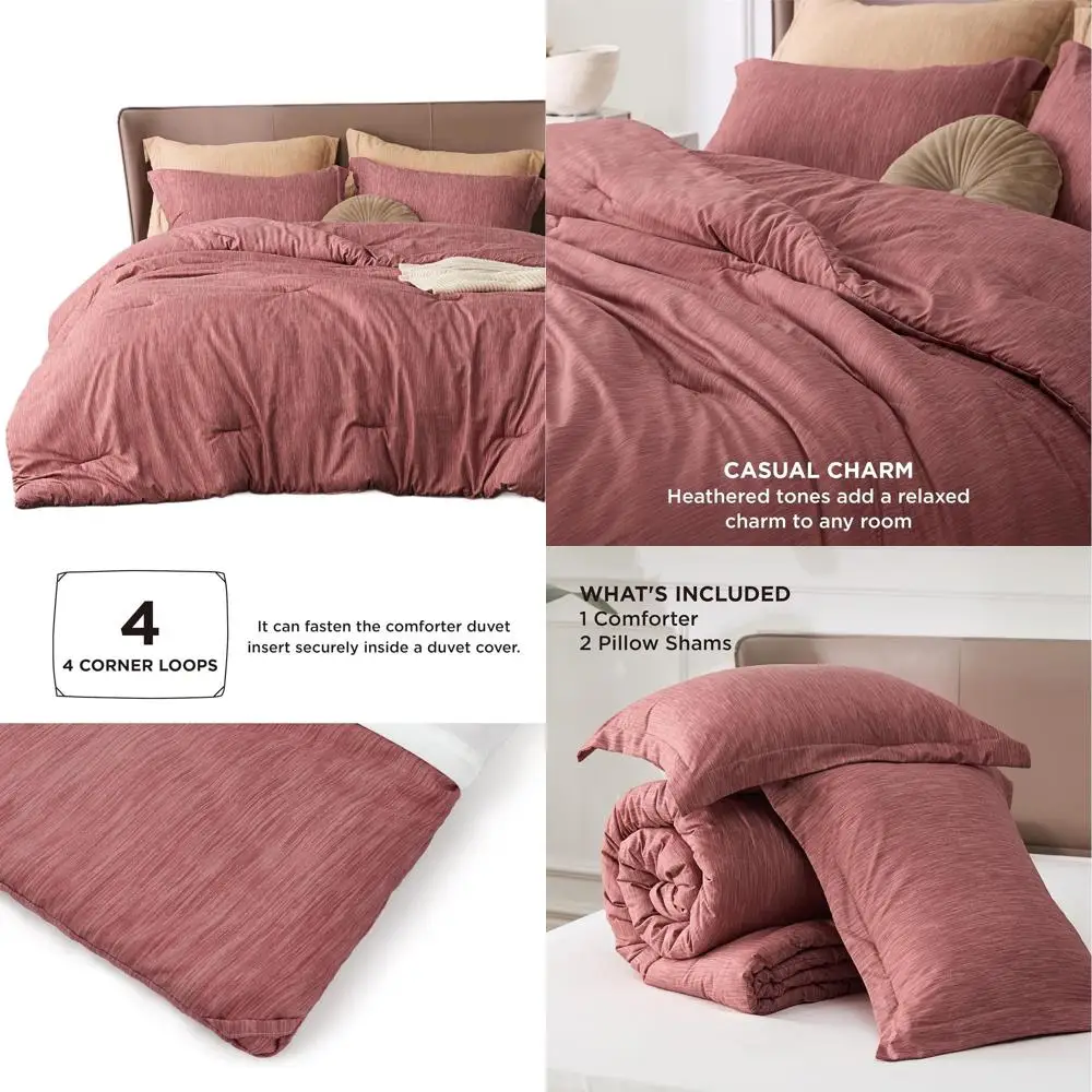 Комплект постельного белья California King - цвет розовый глиняный, всесезонный, с катионным окрашиванием, 3 предмета
Комплект постельного белья California King - цвет розовый глиняный, всесезонный, с катионным окрашиванием, 3 предмета