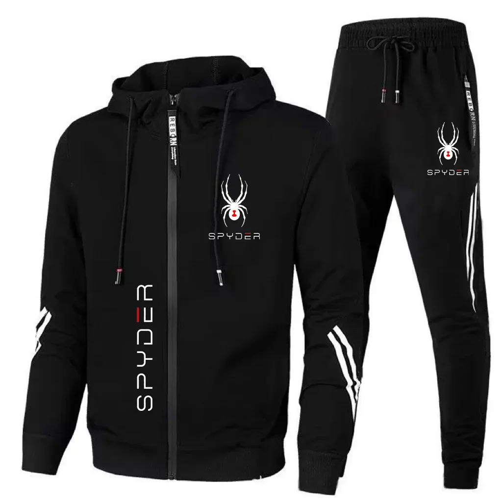 2024 New men's fashion personalized black spider suit zipper top and sports pants two-piece outdoor casual jogging suit
2024 New men's fashion personalized black spider suit zipper top and sports pants two-piece outdoor casual jogging suit