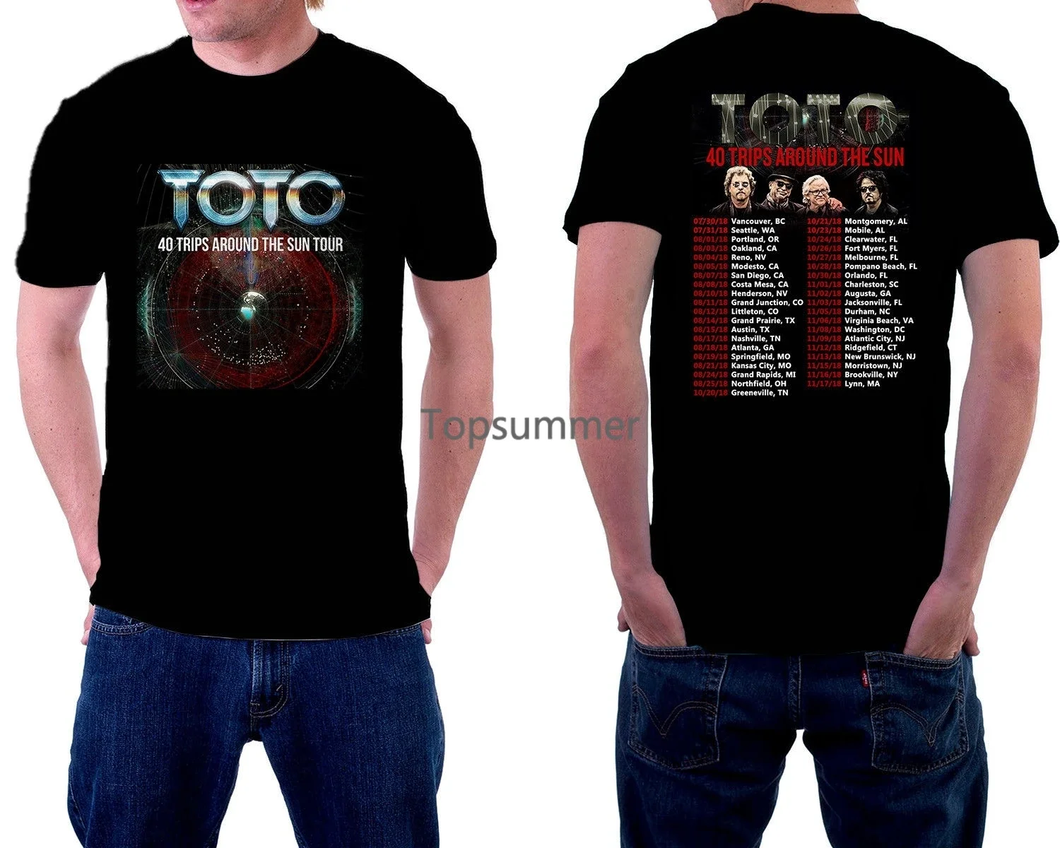 Toto Tour 2019 T-Shirt Black Color Great Offer Short Sleeve S-3Xl Best Item Summer New Print Man Cotton Fashion T Shirt
Toto Tour 2019 T-Shirt Black Color Great Offer Short Sleeve S-3Xl Best Item Summer New Print Man Cotton Fashion T Shirt