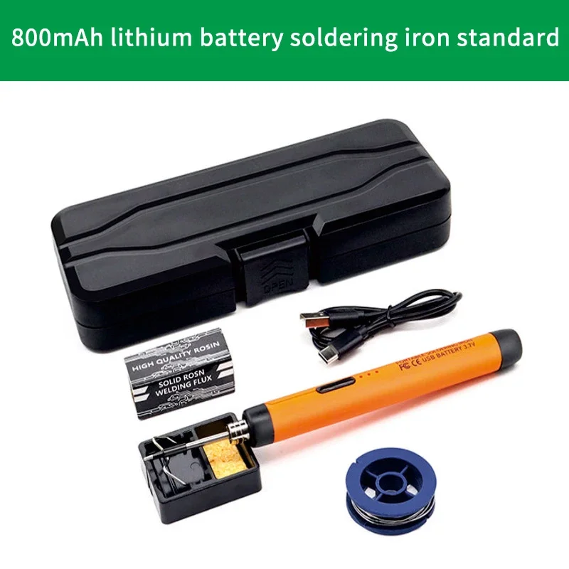 USB Digital Electric Soldering Iron Kit Mini Cordless Adjustable Temperature 260-420℃ Smart Welding Solder Tool
USB Digital Electric Soldering Iron Kit Mini Cordless Adjustable Temperature 260-420℃ Smart Welding Solder Tool