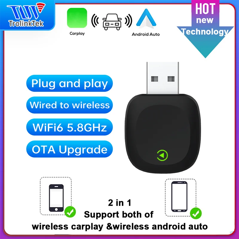 2026 2in1 Wireless CarPlay Android Auto Wireless Adapter AI Box Plug and play Connect Universal for Nissan Wireless Adapter
2026 2in1 Wireless CarPlay Android Auto Wireless Adapter AI Box Plug and play Connect Universal for Nissan Wireless Adapter