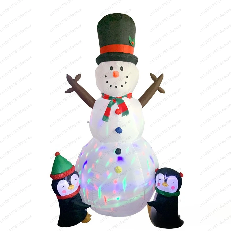 Рождественский снеговик, пингвин, открытый газон, вечеринка, праздничная надувная модель снеговика с огнями
Рождественский снеговик, пингвин, открытый газон, вечеринка, праздничная надувная модель снеговика с огнями