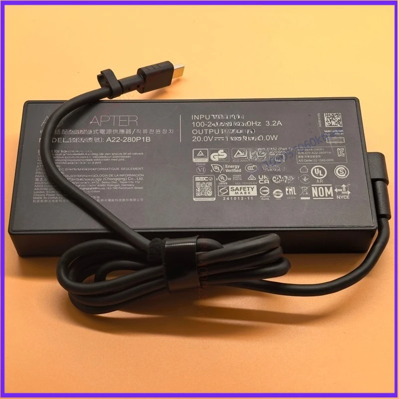 Used Genuine For ASUS 20V 14A 280W AC Adapter A22-280P1B Laptop Charger
Used Genuine For ASUS 20V 14A 280W AC Adapter A22-280P1B Laptop Charger