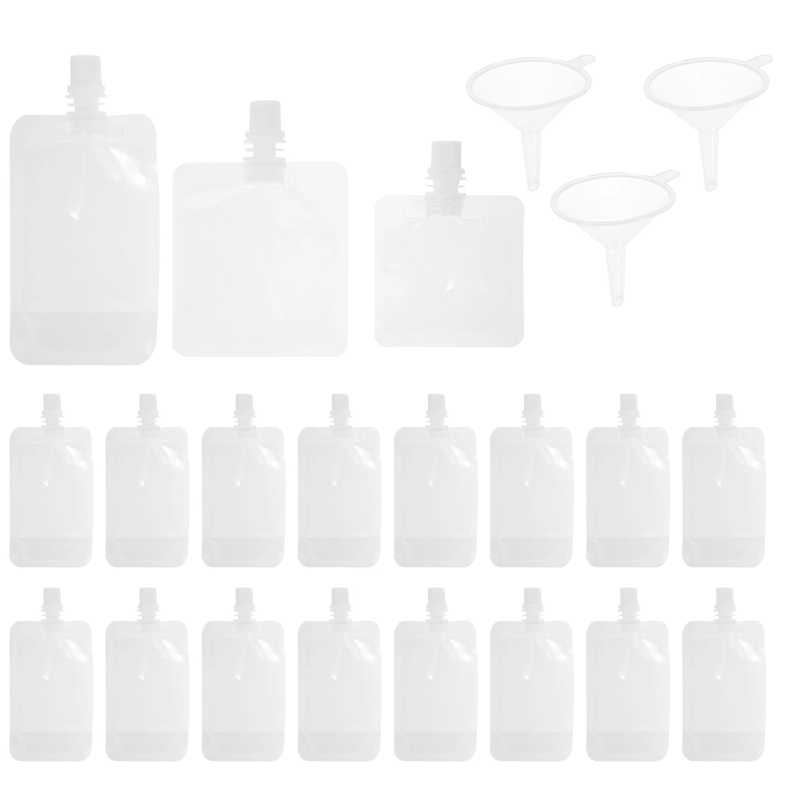 60 Pcs Suction Mouth Bags 30ml 50ml 100ml Portable Drink Pouches Travel Camping Beverages Containers Plastic Flasks
60 Pcs Suction Mouth Bags 30ml 50ml 100ml Portable Drink Pouches Travel Camping Beverages Containers Plastic Flasks