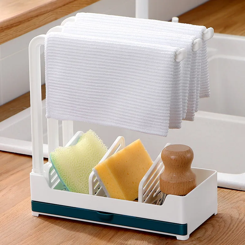 Kitchen Sink Towel Hanging Shelf Organizer Drain Rack Rag Sponge Storage Holder Cleaning Brush Bathroom Wall Mounted Accessories
Kitchen Sink Towel Hanging Shelf Organizer Drain Rack Rag Sponge Storage Holder Cleaning Brush Bathroom Wall Mounted Accessories