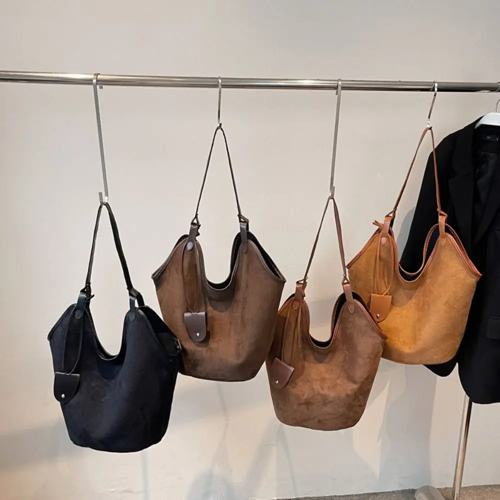 Simple Large Capacity Suede Shoulder Bag Solid Color Retro Ladies Tote Bag Fashion Korean Style Brown Handbag Girls
Simple Large Capacity Suede Shoulder Bag Solid Color Retro Ladies Tote Bag Fashion Korean Style Brown Handbag Girls
