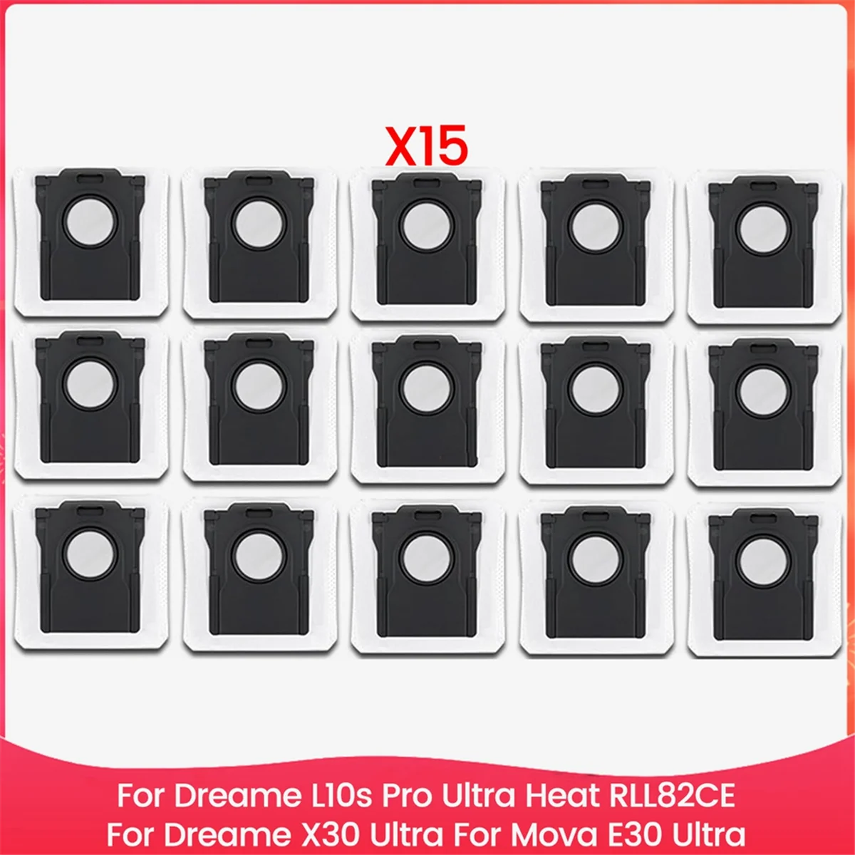 Dust Bags Replacement for Dreame L10s Pro Ultra Heat RLL82CE, Dreame X30 Ultra, Mova E30 Ultra Vacuum Accessories
Dust Bags Replacement for Dreame L10s Pro Ultra Heat RLL82CE, Dreame X30 Ultra, Mova E30 Ultra Vacuum Accessories