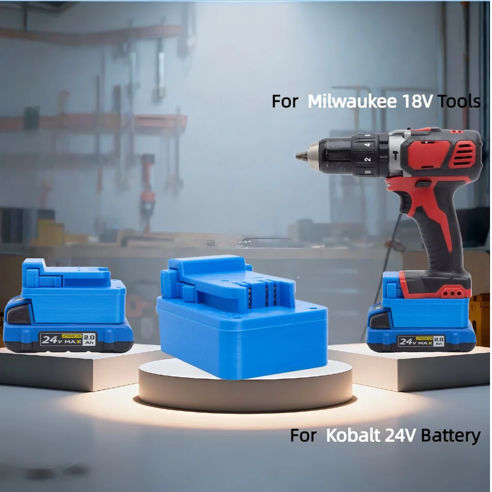 Адаптер для аккумулятора Kobalt 24V MAX (литий-ионный) для использования с аккумуляторными инструментами Milwaukee 18V (только адаптер)
Адаптер для аккумулятора Kobalt 24V MAX (литий-ионный) для использования с аккумуляторными инструментами Milwaukee 18V (только адаптер)