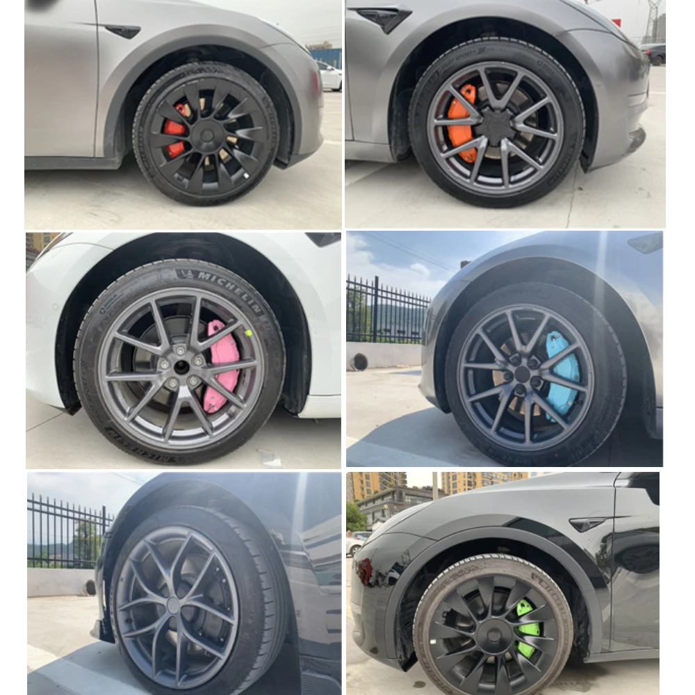 4Pcs 19 Inch Front Rear Wheel Hub Brake Caliper Covers for Tesla Model Y Juniper 2025 Launch 2025 NEW 5 Seat Aluminum Alloy
4Pcs 19 Inch Front Rear Wheel Hub Brake Caliper Covers for Tesla Model Y Juniper 2025 Launch 2025 NEW 5 Seat Aluminum Alloy