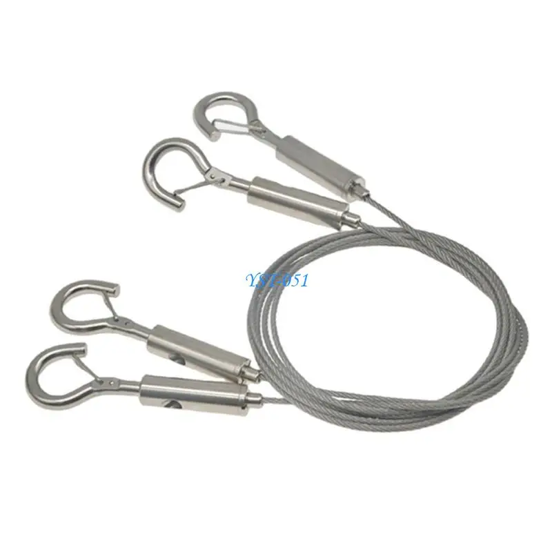 E15A 2pcs Steel Hanging Wire 2mm Thick 2m Hanging Wire Exhibition Hall Hanging set Simple to Use for Home & Commercial Use
E15A 2pcs Steel Hanging Wire 2mm Thick 2m Hanging Wire Exhibition Hall Hanging set Simple to Use for Home & Commercial Use