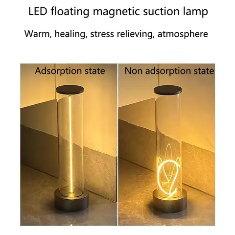 Wireless Portable LED Desk Lamp, Rechargeable Design, Magnetic Desk Lamp, With Touch Sensor, Three-Level Dimming For Bedroom